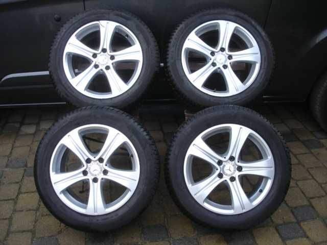 Mercedes alu org. i prawie nowe opony wielosezonowe 225/55/17