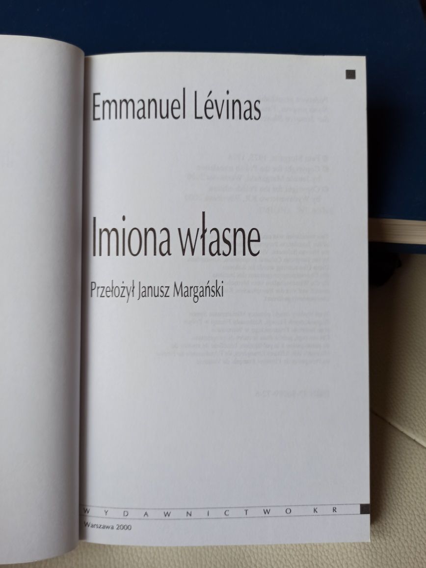 Levinas imiona własne