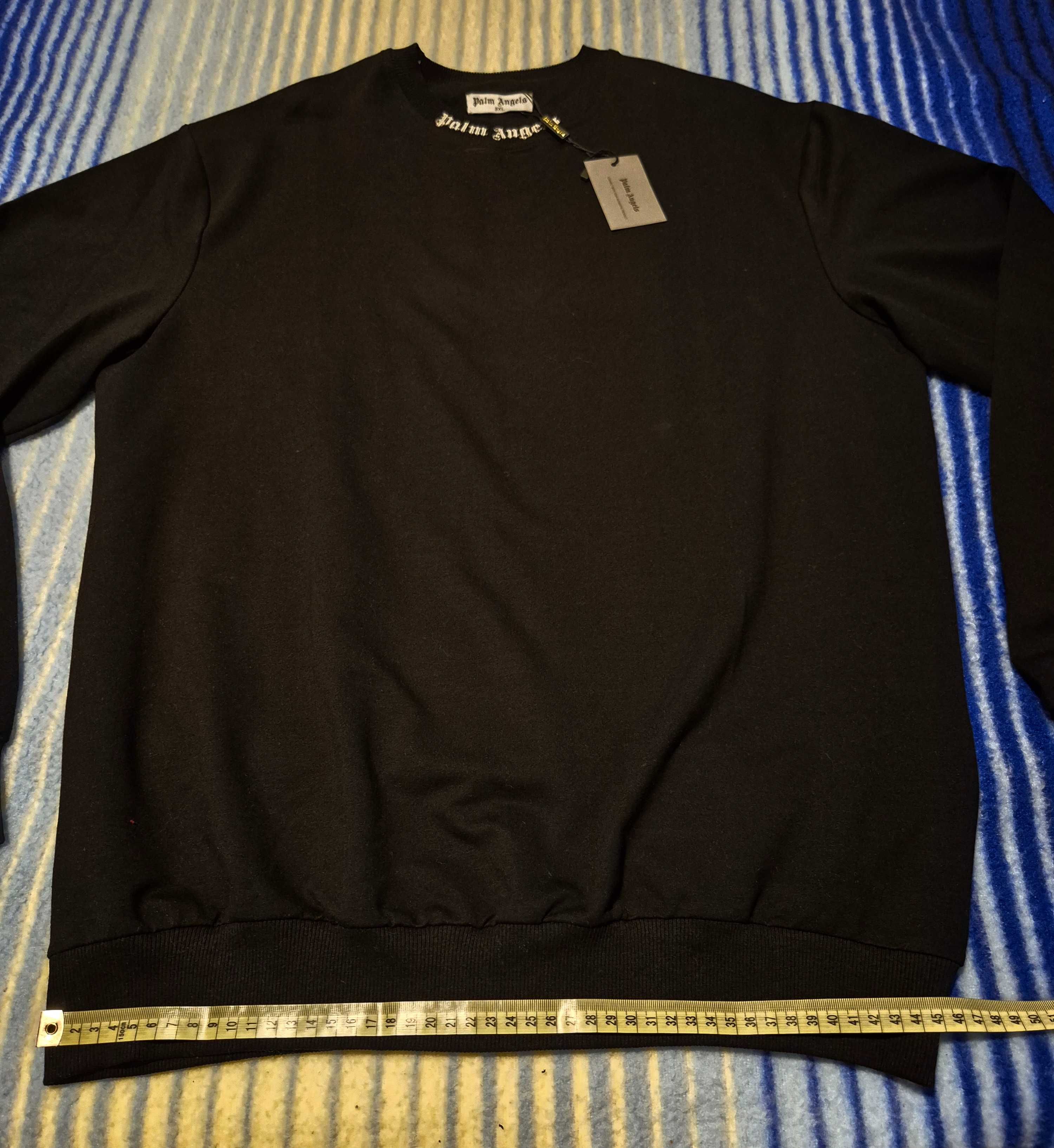 Nowa czarna bluza full cap bawelaniana Palm Angels okazja XL zamiana