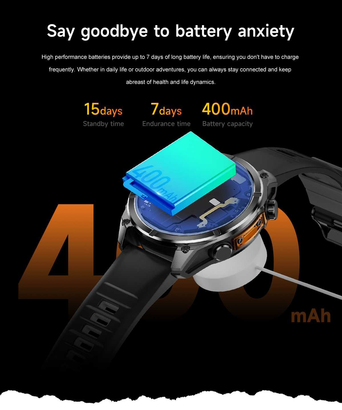 Смарт часы: HD300. NFC. Compass. Bapometr. LED-фонарик.