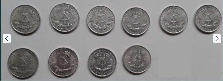 Monety niemieckie PFENNIG fenigi fenig (1, 5, 10, 20, 50) - DDR / NRD