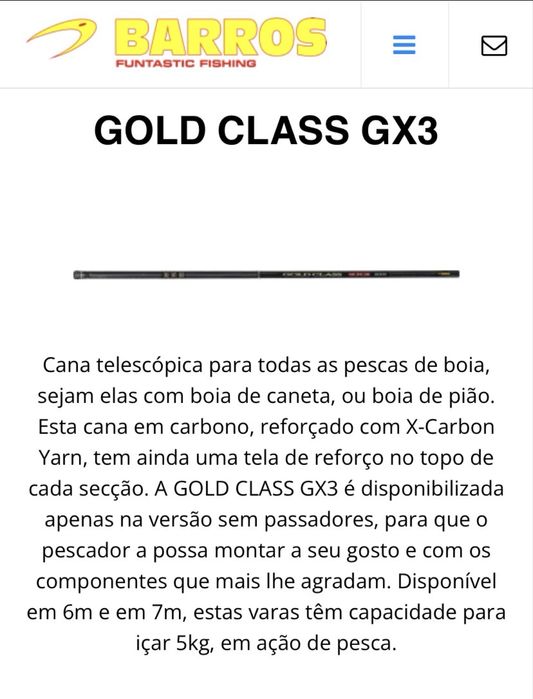 Cana Barros GoldClass GX3 600