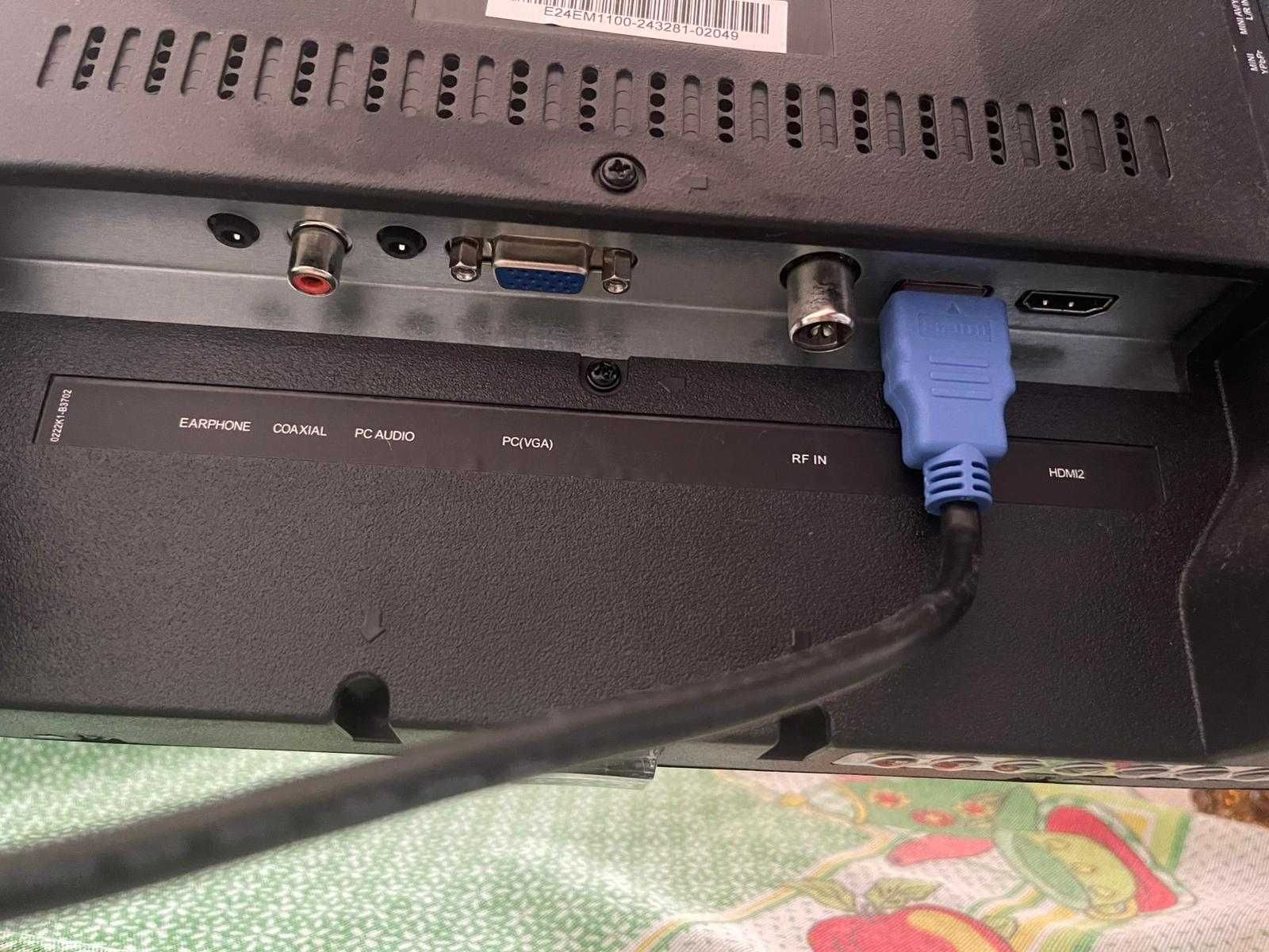 TV LED 24" eSmart MiDE24 – Como Nova + Cabo HDMI incluído