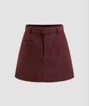 Mini saia Burgundy