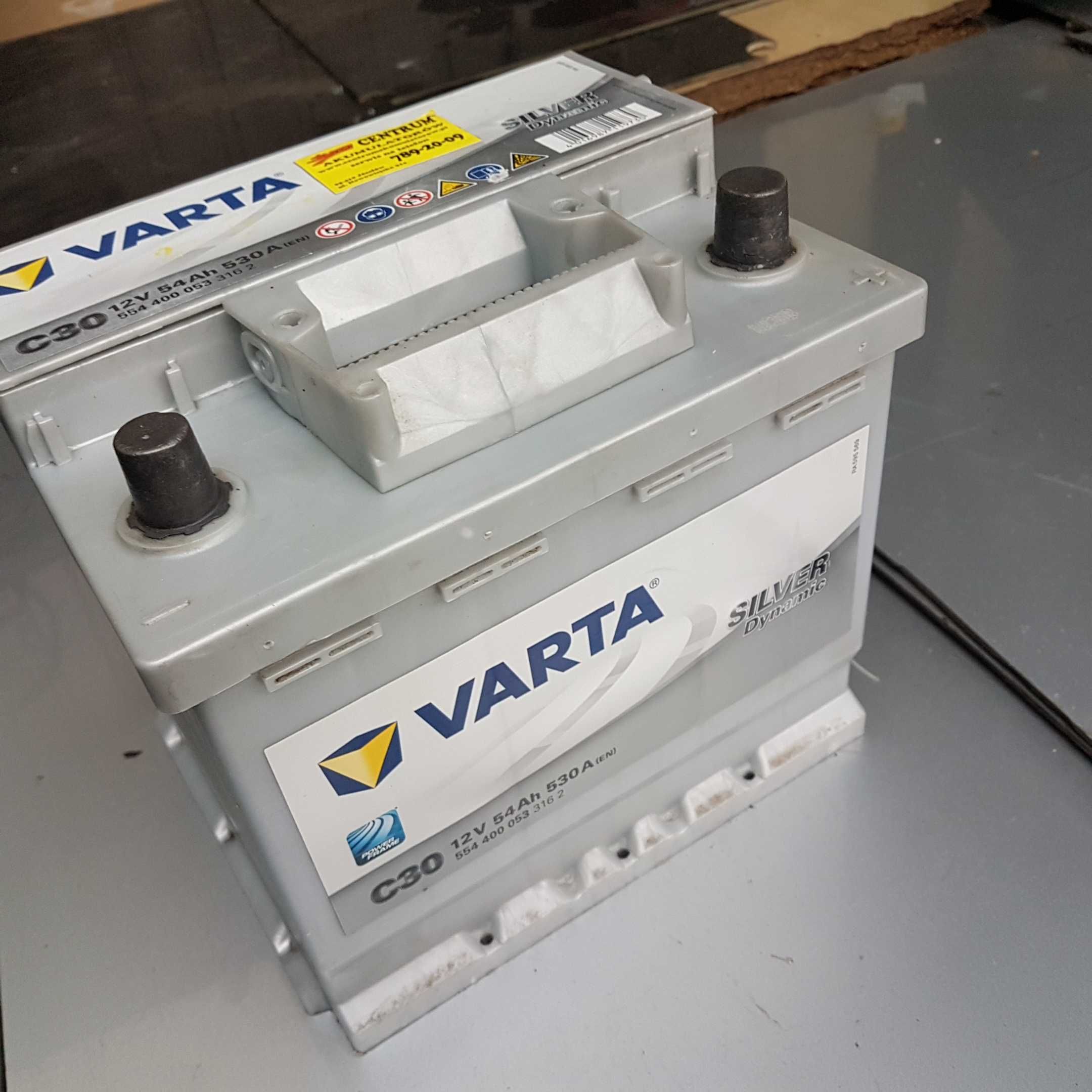 akumulator fiat opel varta silver dynamic c30 12v 54ah 530a  jak nowy
