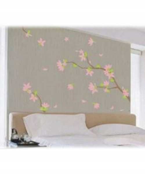 Naklejka dekoracyjna na ścianę motyw kwitnącego drzewa 210x205 cm