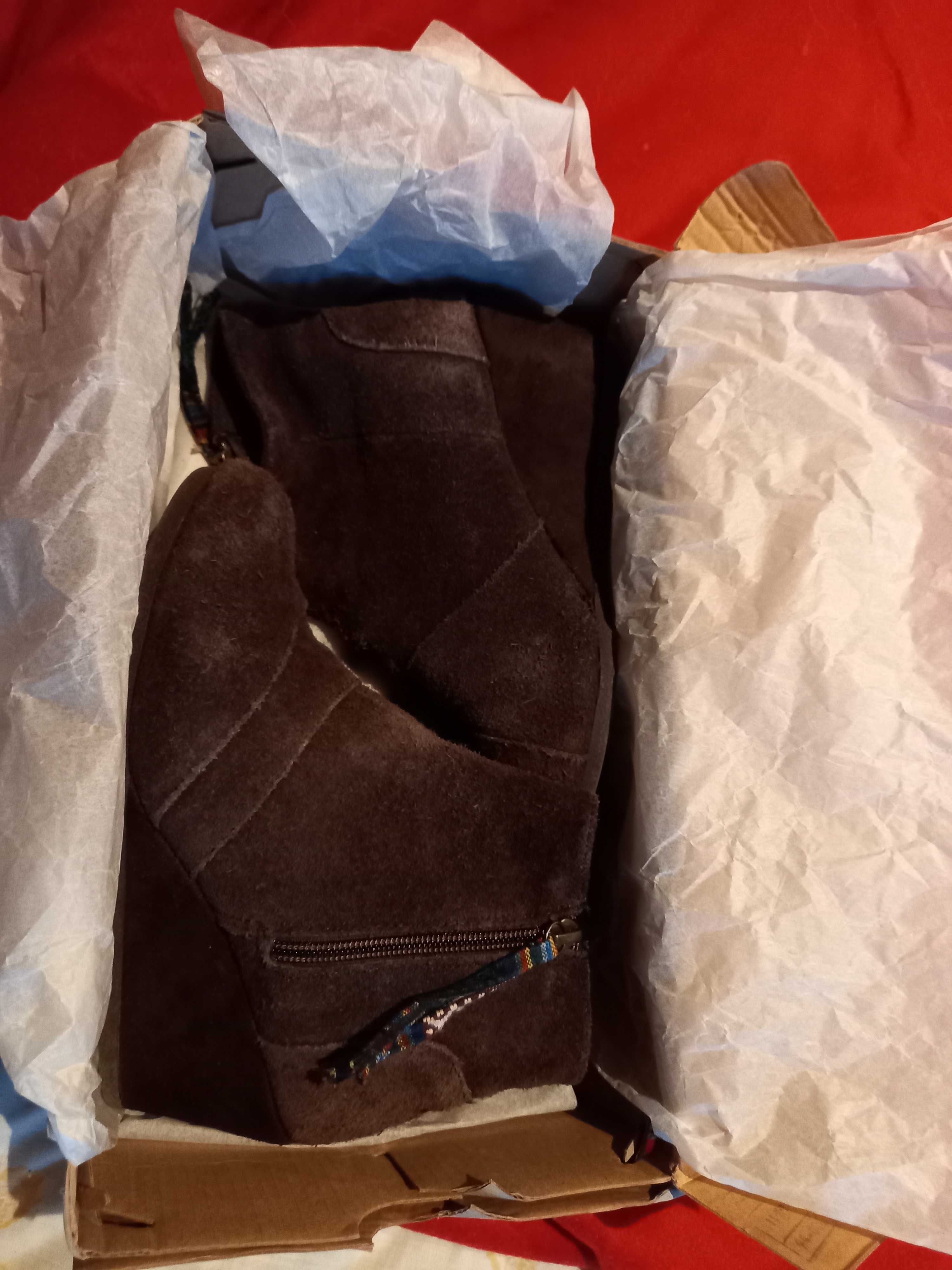 Botins de camurça castanhos - 36 - Skechers