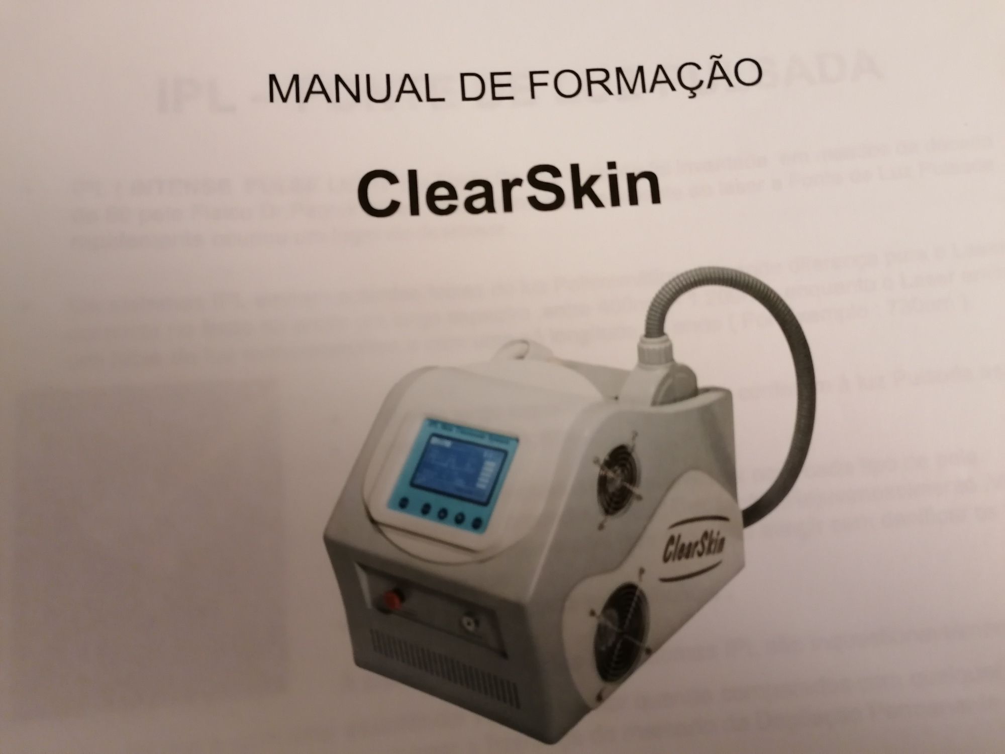 Aparelho IPL para eliminação de pelos e fotorejuvenescimento