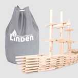 Polskie drewniane klocki Linden handmade 500 szt. sensoryczne