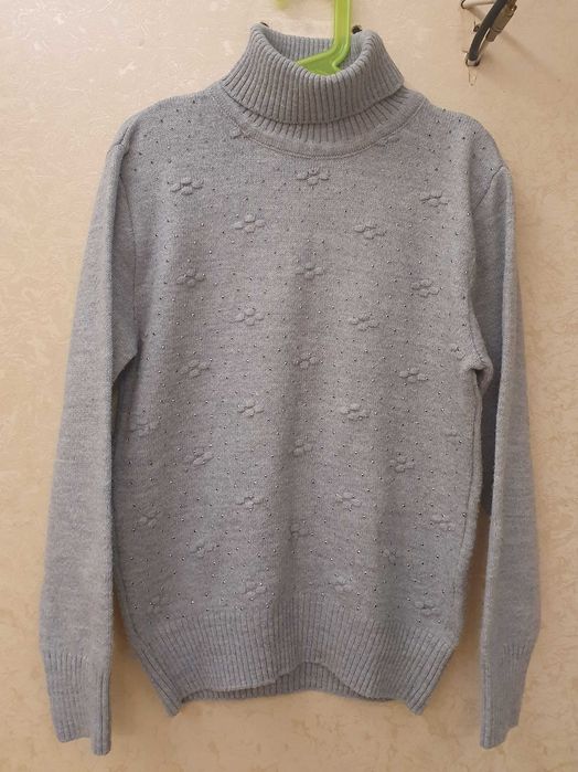 Теплый свитер водолазка Mizgin 11-12 лет маломерит Турция