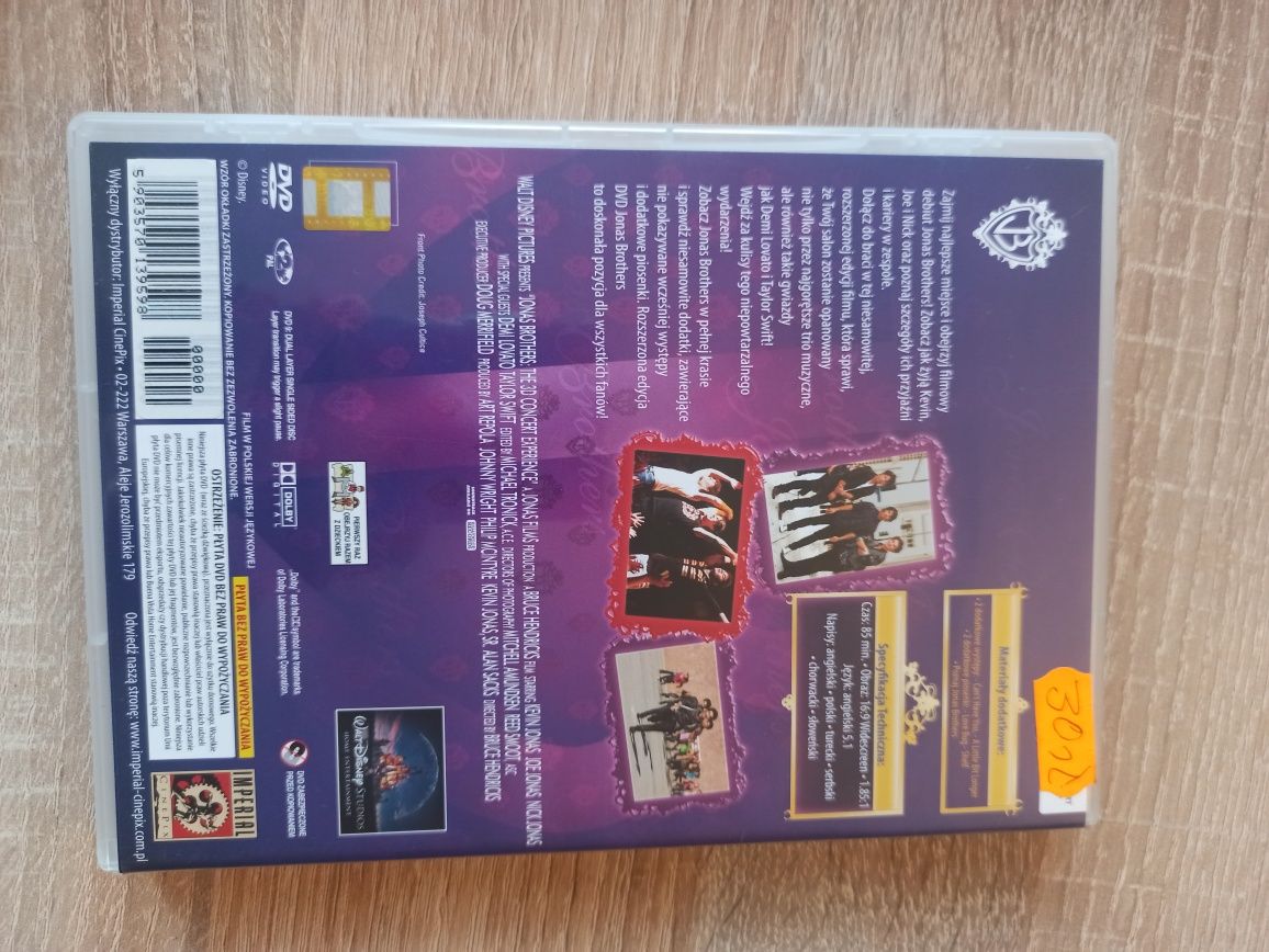 Płyta DVD koncert Jonas Brathers