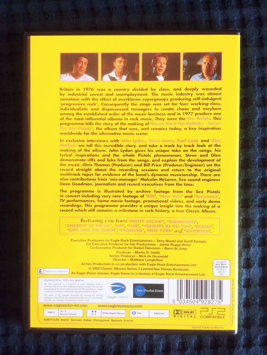 DVD Sex Pistols Never Mind The Bollocks (Classic Albums)