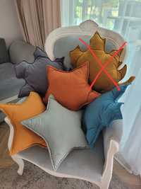 Poduszki dekoracyjne pokój dziecięcy liść gwiazda