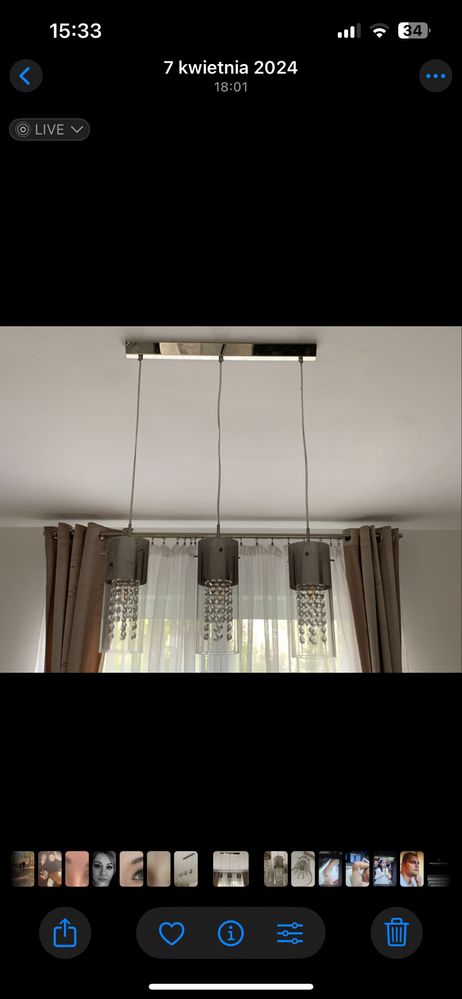Żyrandol  lampa sufitowa  mdm