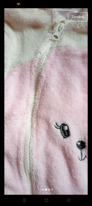 Kombinezon wiosna/jesień/zima dla dziewczynki rozmiar 50/56