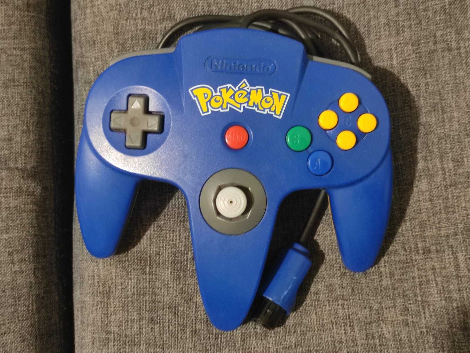 NINTENDO 64 Pokémon Pikachu Limited Edition N64 Pad Zasilacz Zestaw