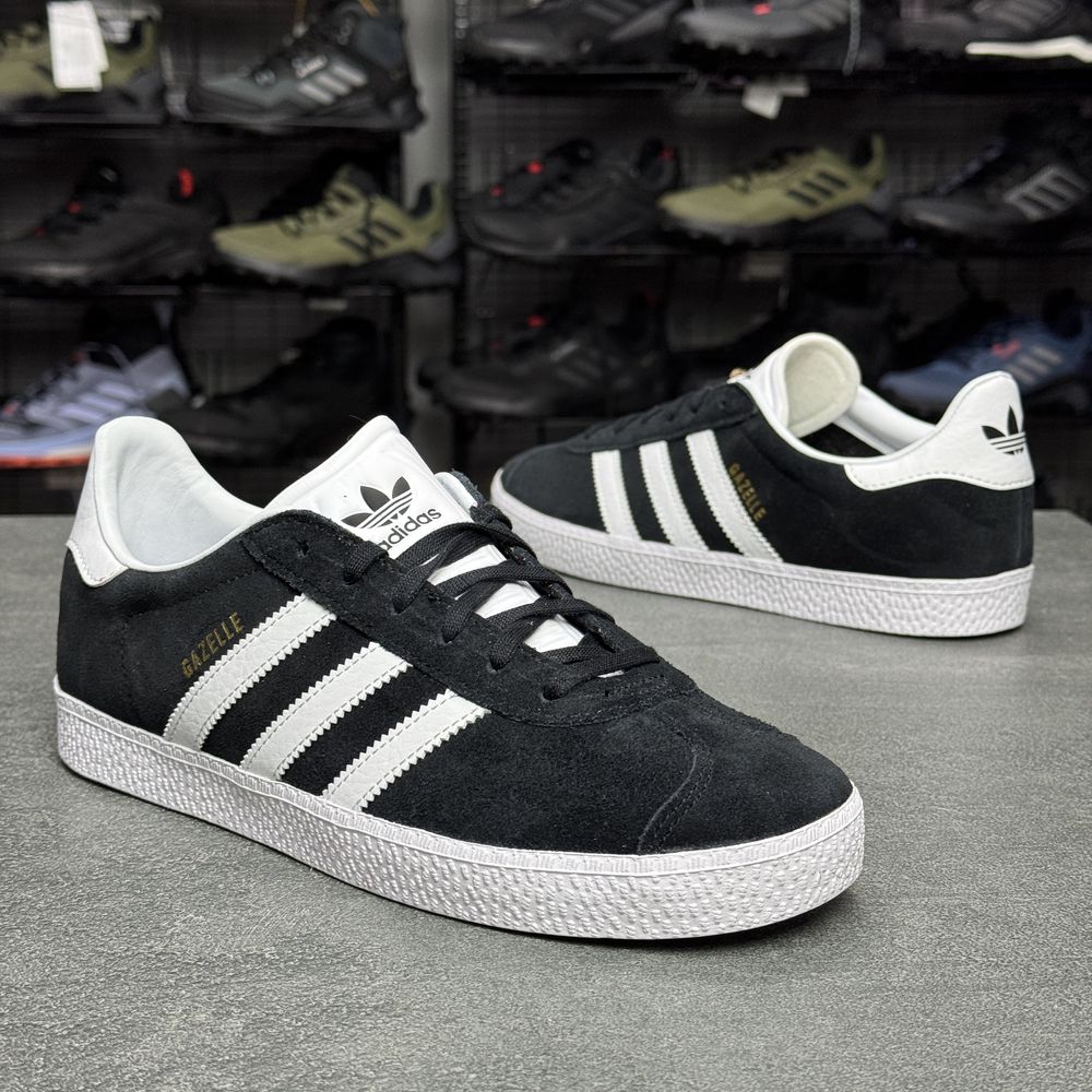 ОРИГІНАЛ 100% Кросівки чорні шкіряні Adidas Gazelle BB2502 /ОРИГІНАЛ