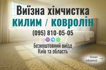 Хімчистка Килимів, Ковроліну. Видалення плям і запахів. Тепла сушка