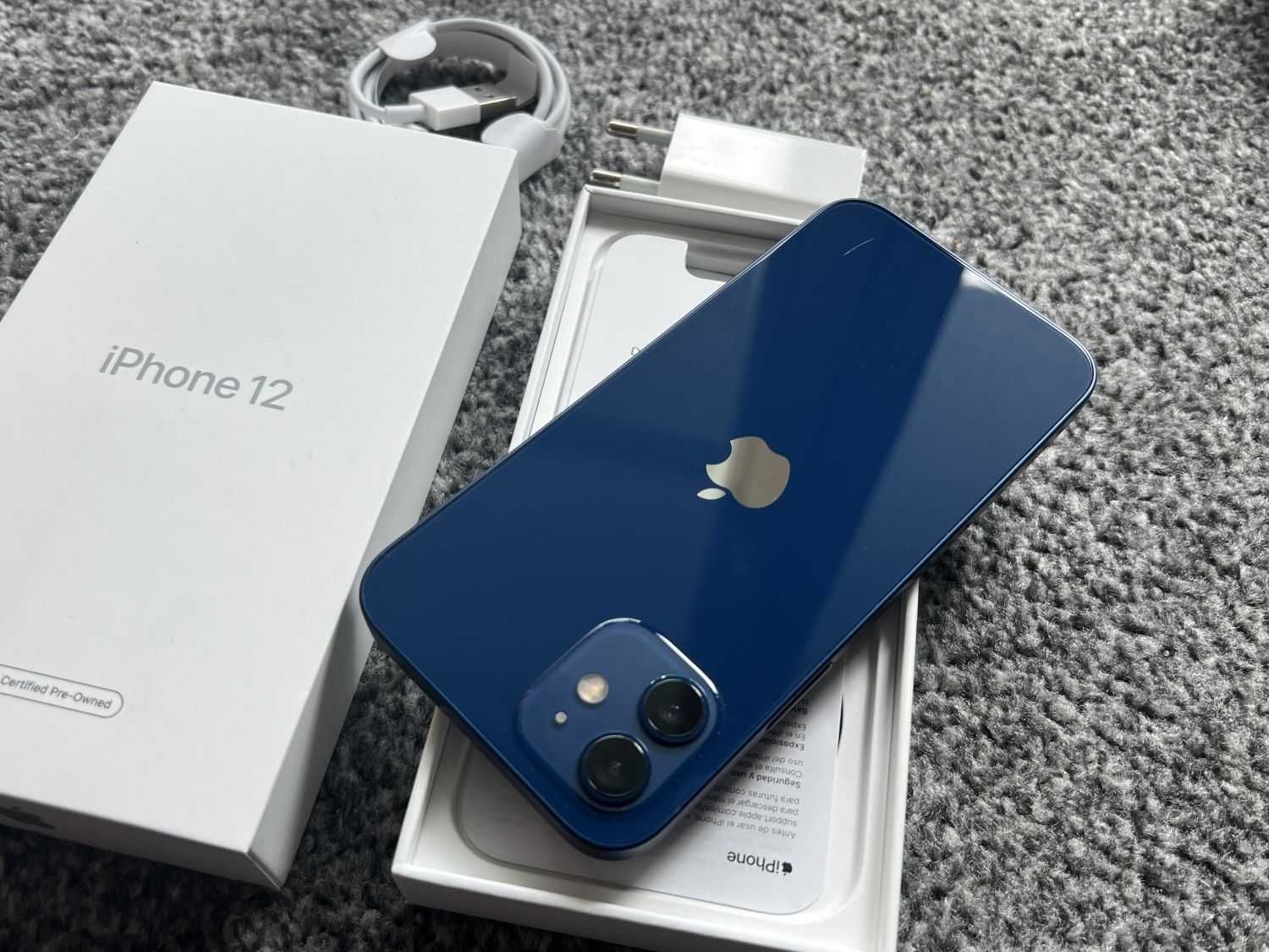 iPhone 12 64GB PACIFIC BLUE NIEBIESKI Bateria 97% Gwarancja FV