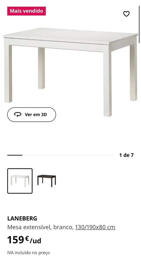 Mesa e Cadeiras IKEA