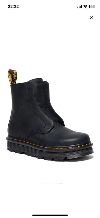 Оригінальні чоботи dr. martens zebzag laceless в 42 розмірі