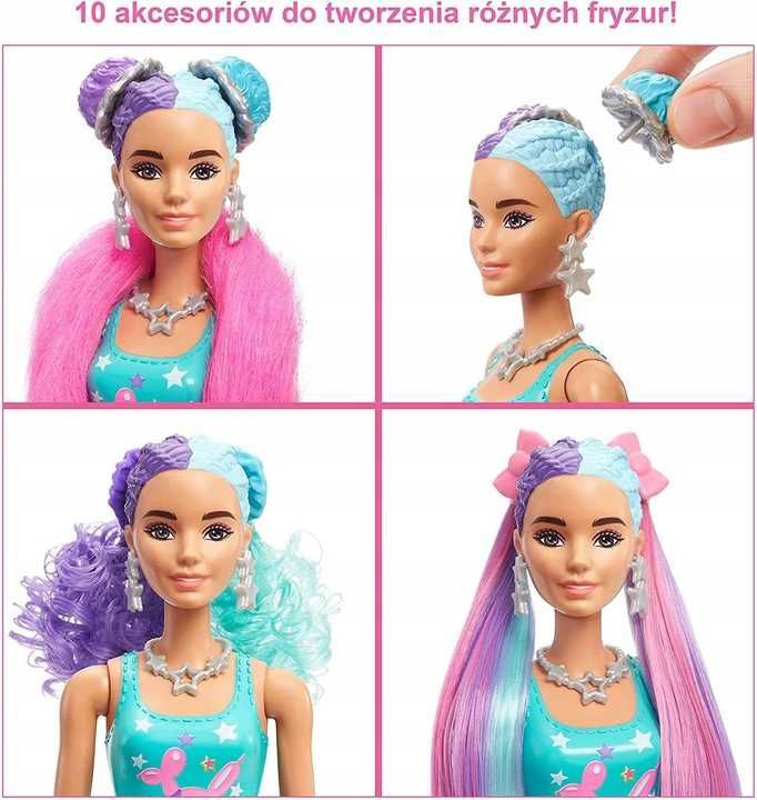 BARBIE COLOR REVEAL Lalka Niespodzianka + 25 AKC. HBG41 B1