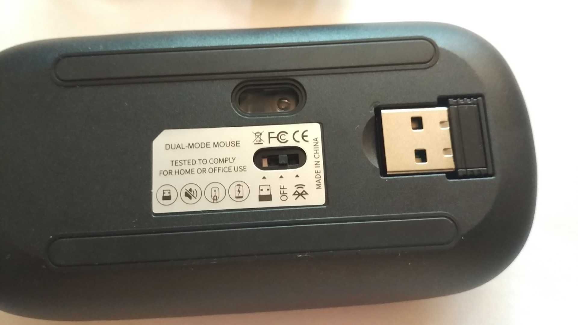 Беспроводная мышь с аккумулятором, Bluetooth  2.4 ГГц,