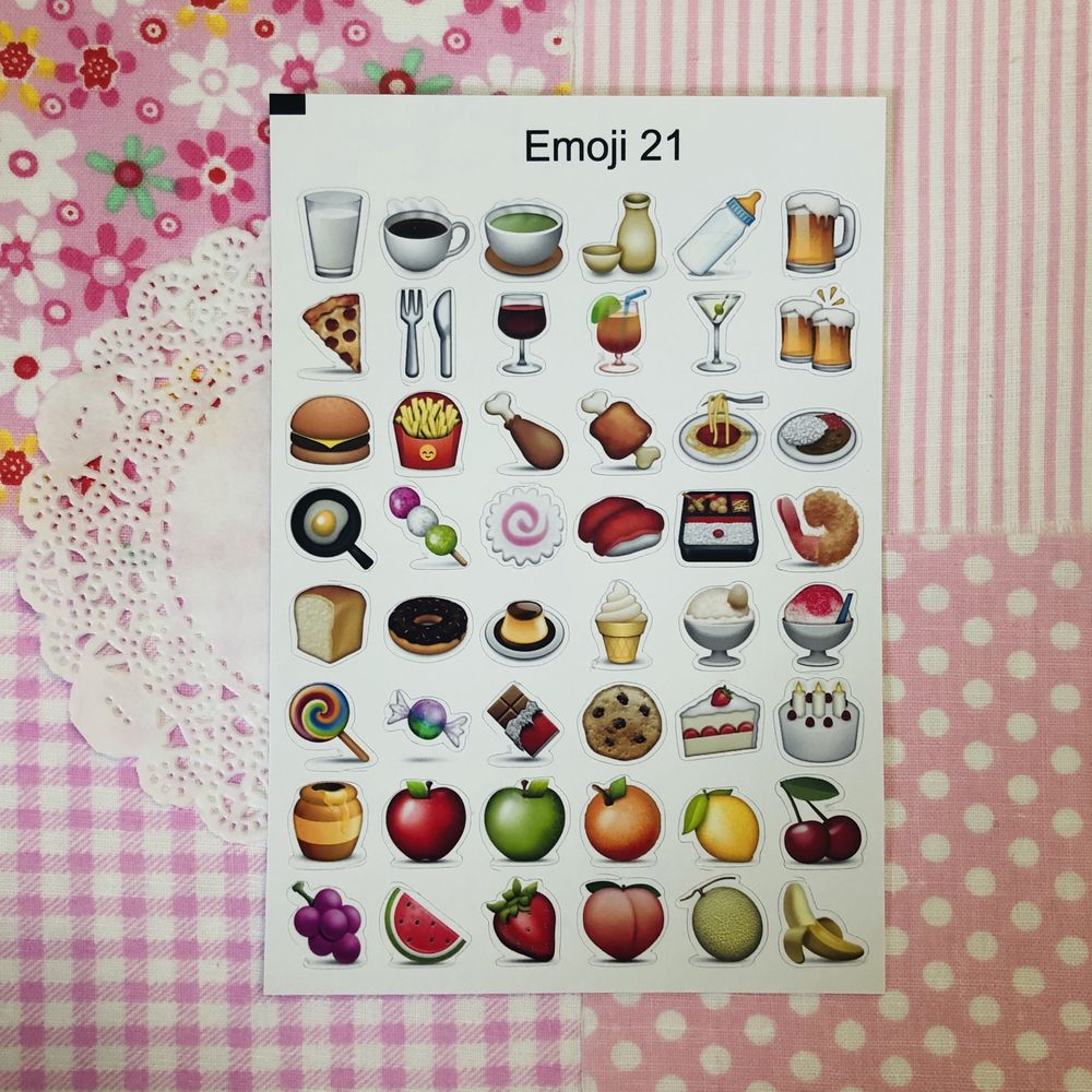 Стікери наклейки Emoji смайлики 38 видів