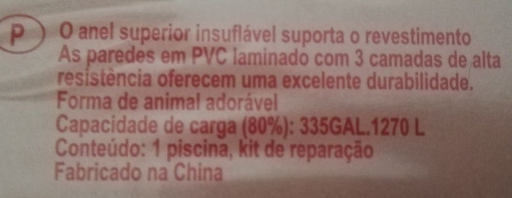 Piscina Spray 1270 litros - 1.75m de Diâmetro e 56 cm de Profundidade