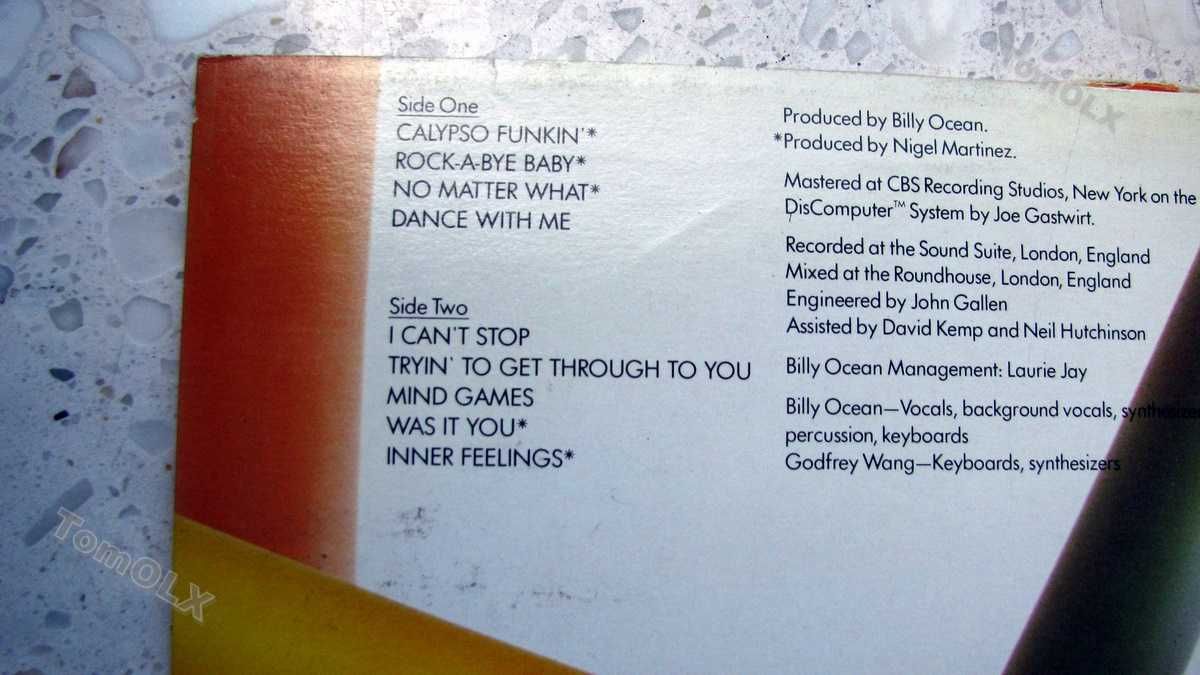 Płyta winylowa Billy Ocean - INNER FEELINGS - EPIC 1982 winyl stan EX