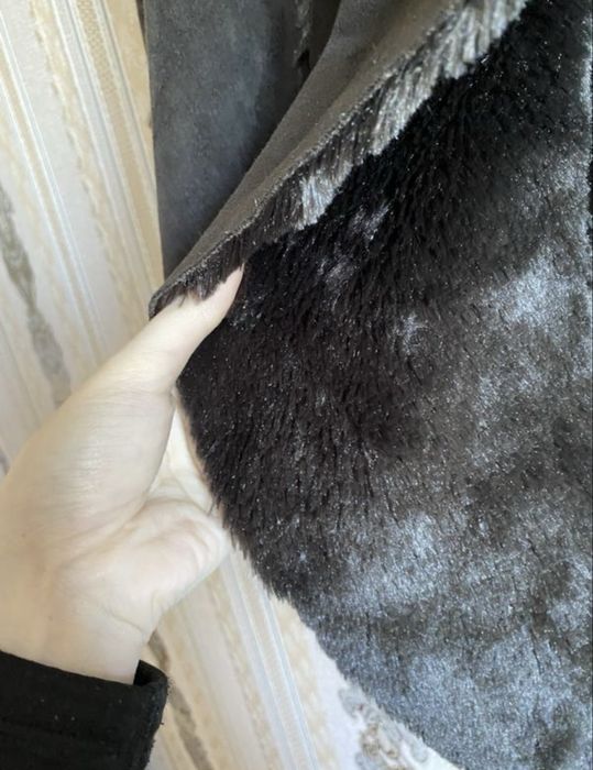 Штучна дублянка накидка, темно коричнева шоколадна під замшу накидка