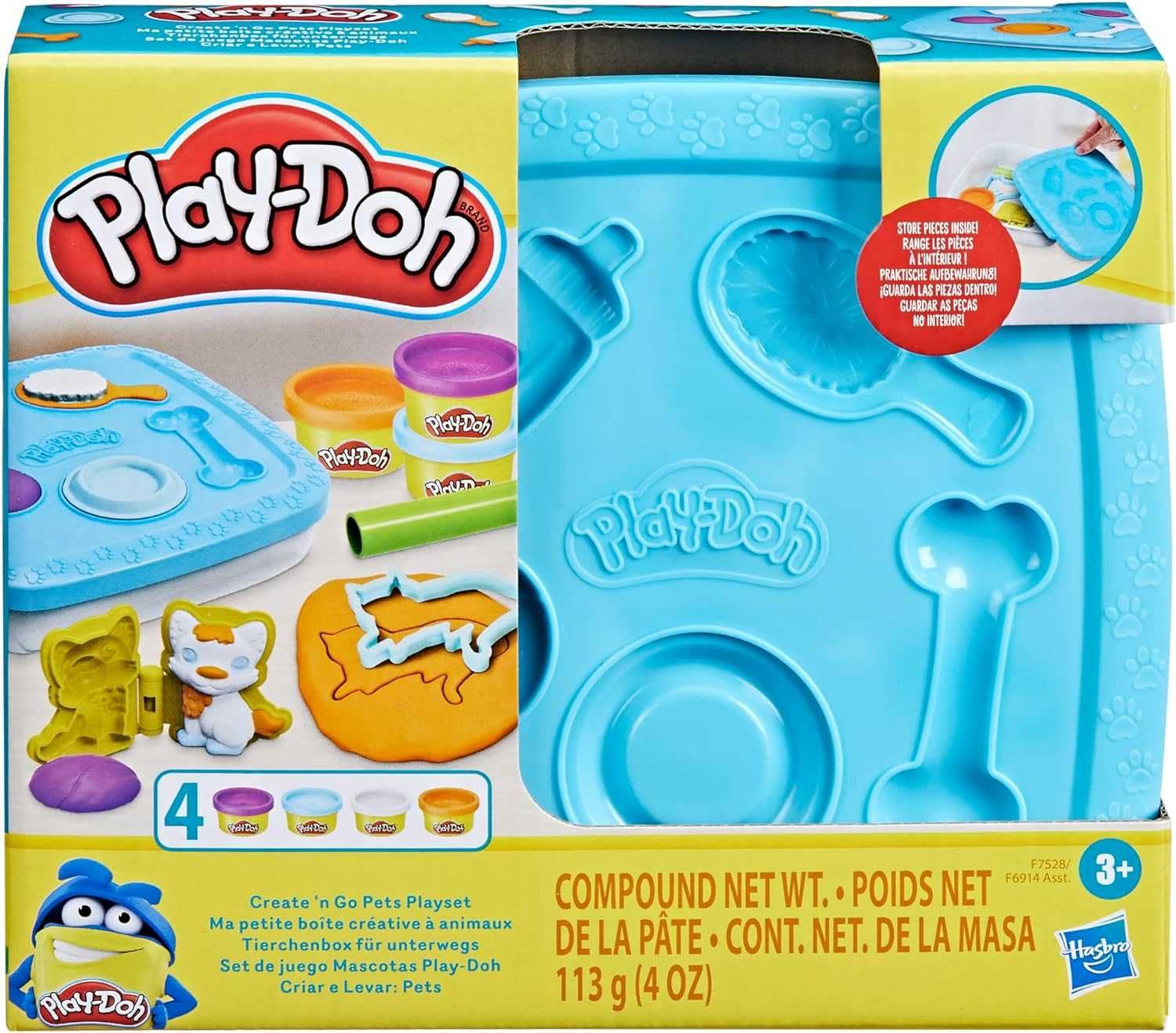 Ігровий набір Play-Doh Create ´n Go Pets із контейнером для зберігання