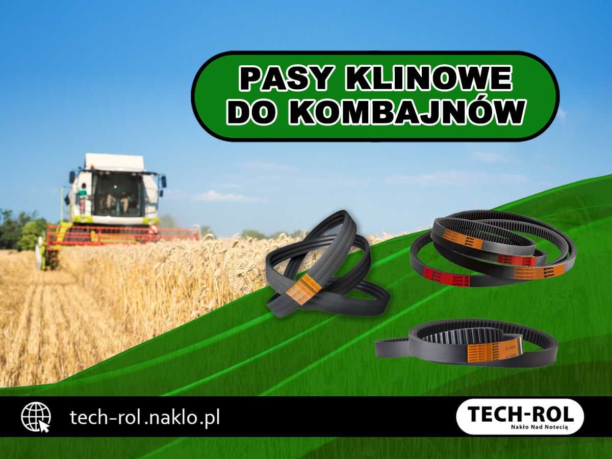 Pasy klinowe do kombajnów , traktorów, ciągników.