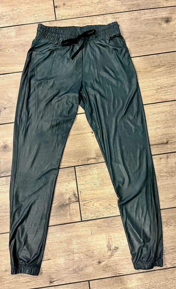 Haremki ef eidos fashion butelkowa zielen zielone 36 skorzan skora