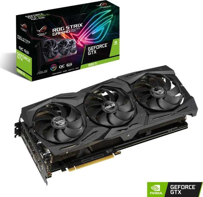 Гарантія! GTX 1660 Ti 6GB Asus ROG Ігрова відеокарта ТехноБро
