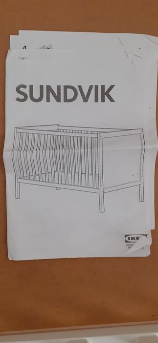 Berço sundvik ikea + colchão
