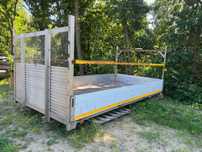 Paka zabudowa 4.30x2.20 burty skrzynia przyczepa laweta full aluminium
