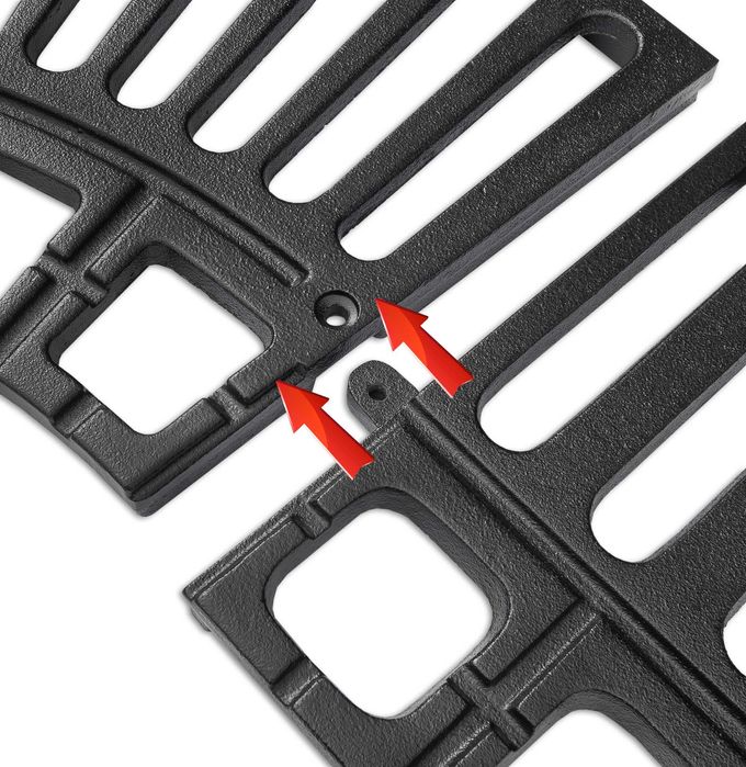 kratownica osłona krata ochronna 125x125 żeliwna baumrost