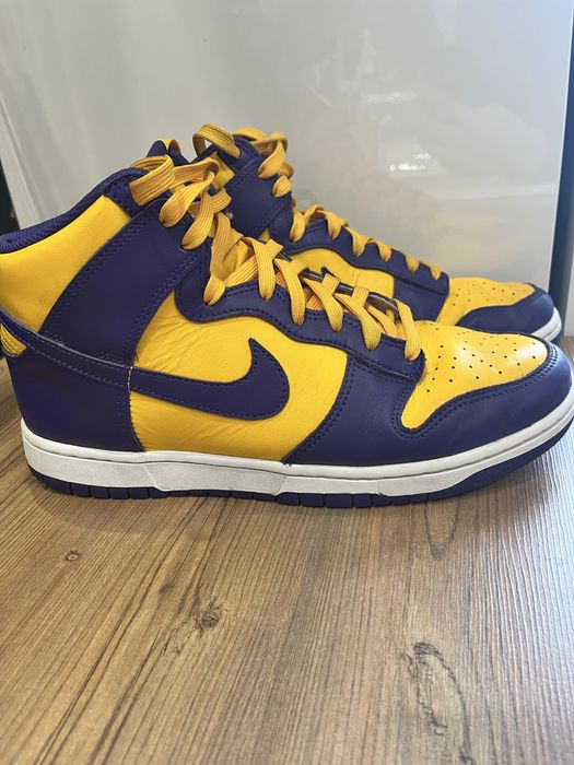 nike dunk high lakers