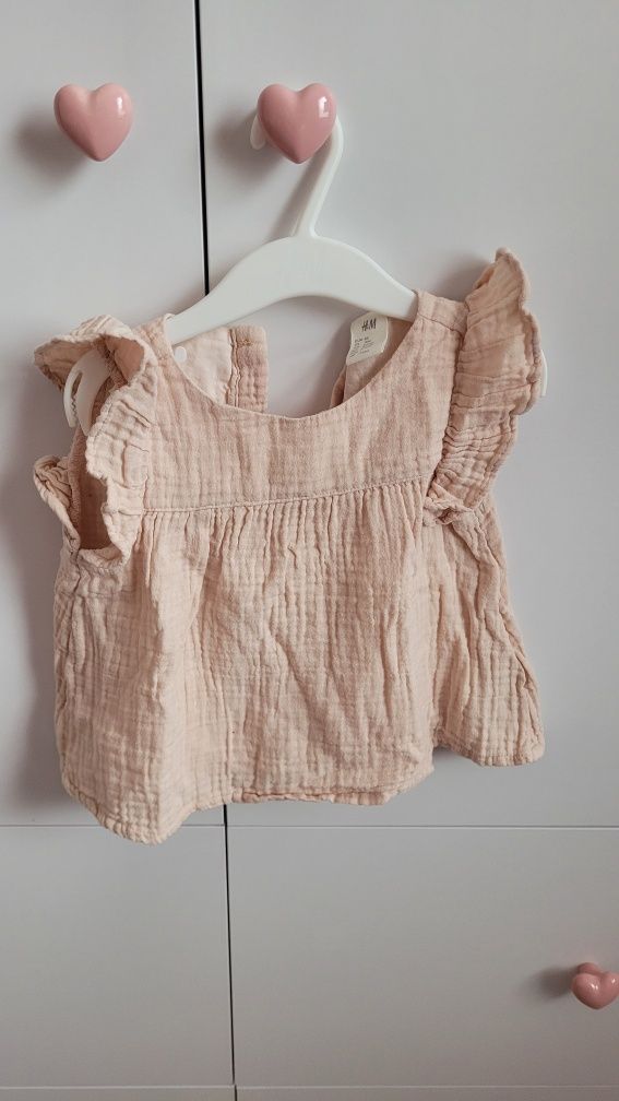 Sukienki na lato 11 SZTUK  h&m 80, zestaw ubranek na lato 80 h&m