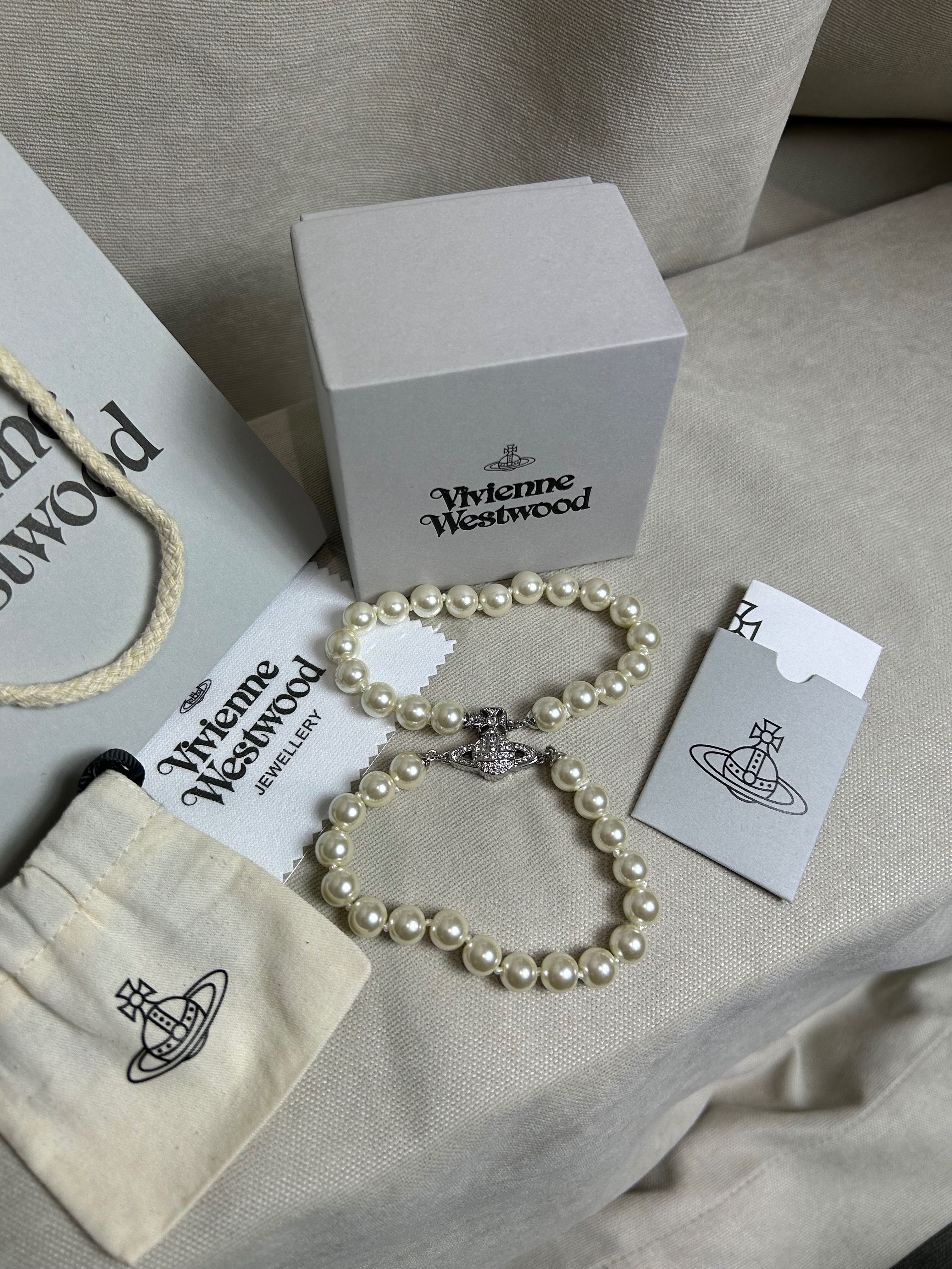 Vivienne Westwood Double Pearl Bracelet оригинал браслет бусы