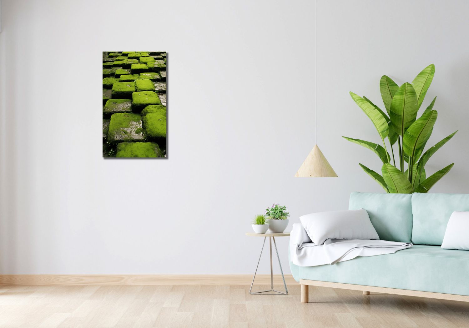 Obraz 40x70cm Zielona Mozaika