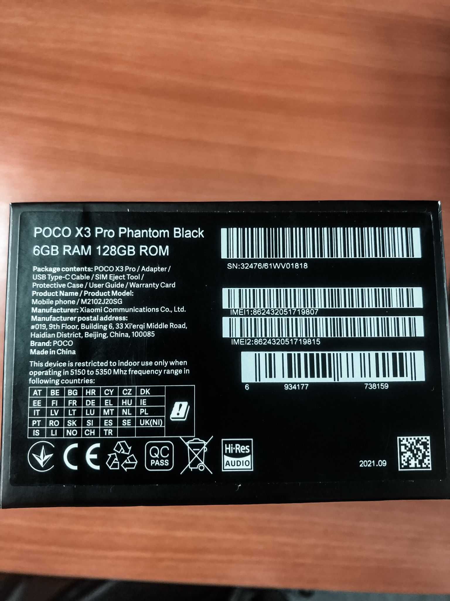 Xiaomi POCO X3 Pro Phantom