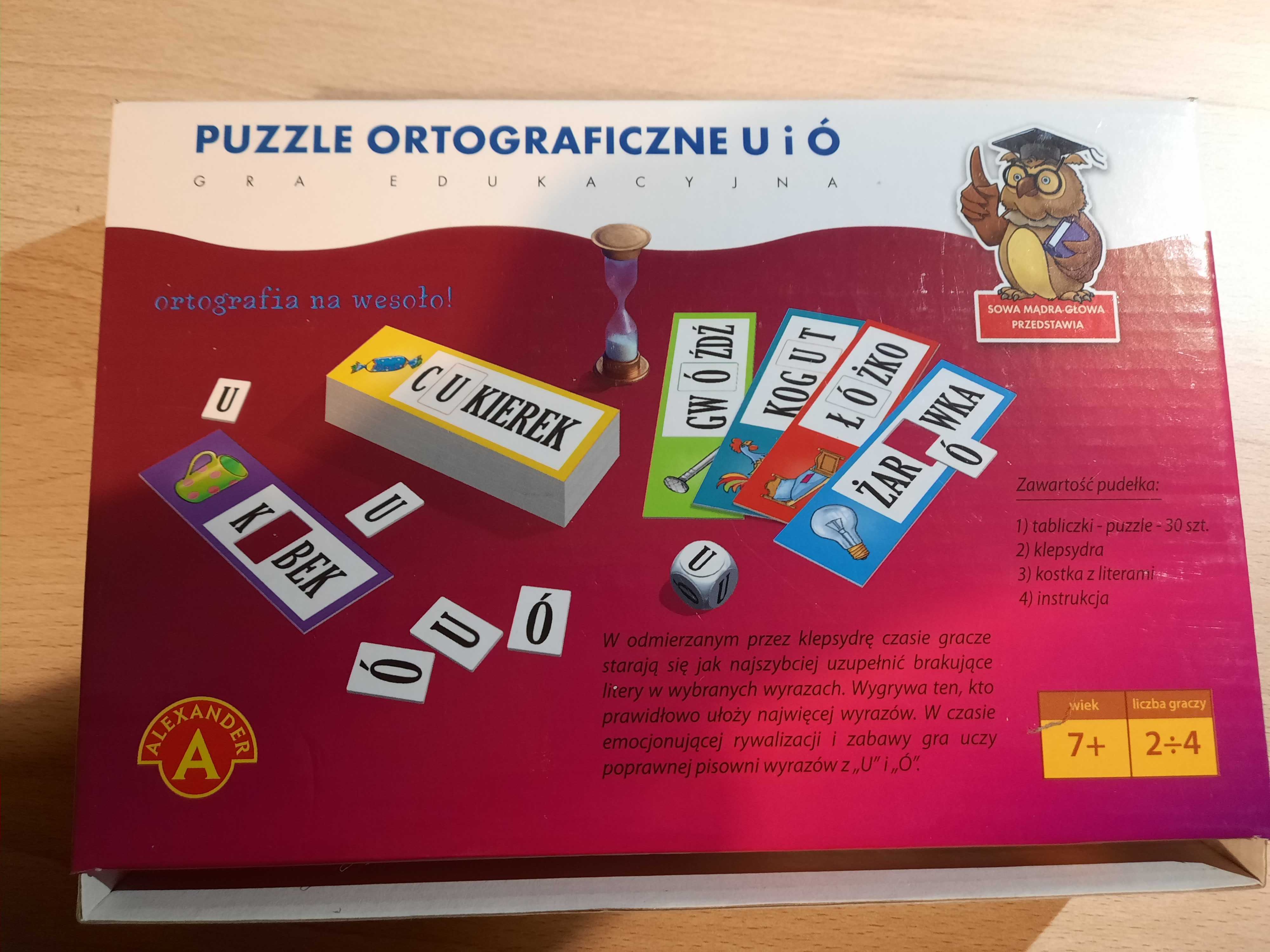 Puzzle ortograficzne - gra edukacyjna