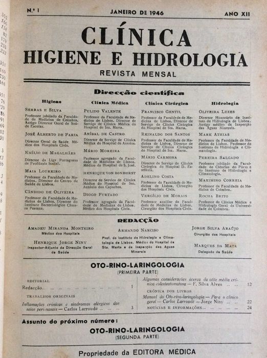 Clínica, higiene e hidrologia ( 4 volumes )