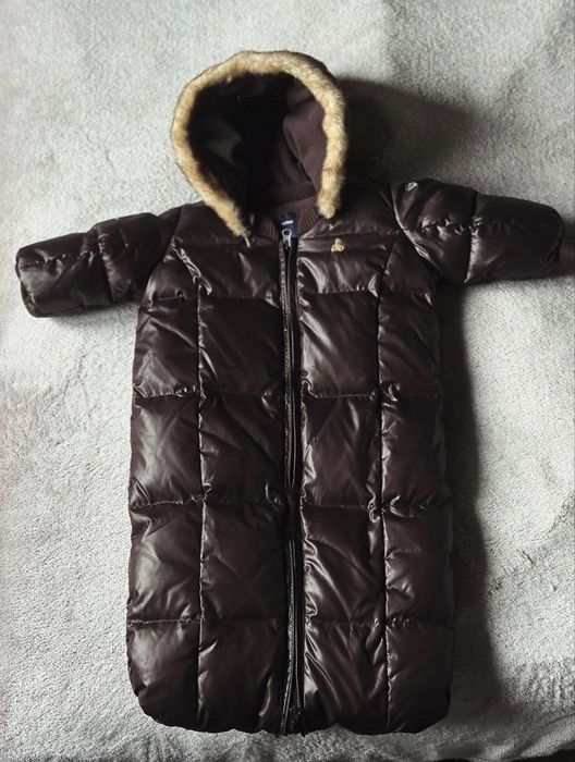 Зимовий комбінезон конверт, Gap baby, шоколадний колір, на 0-3 місяці