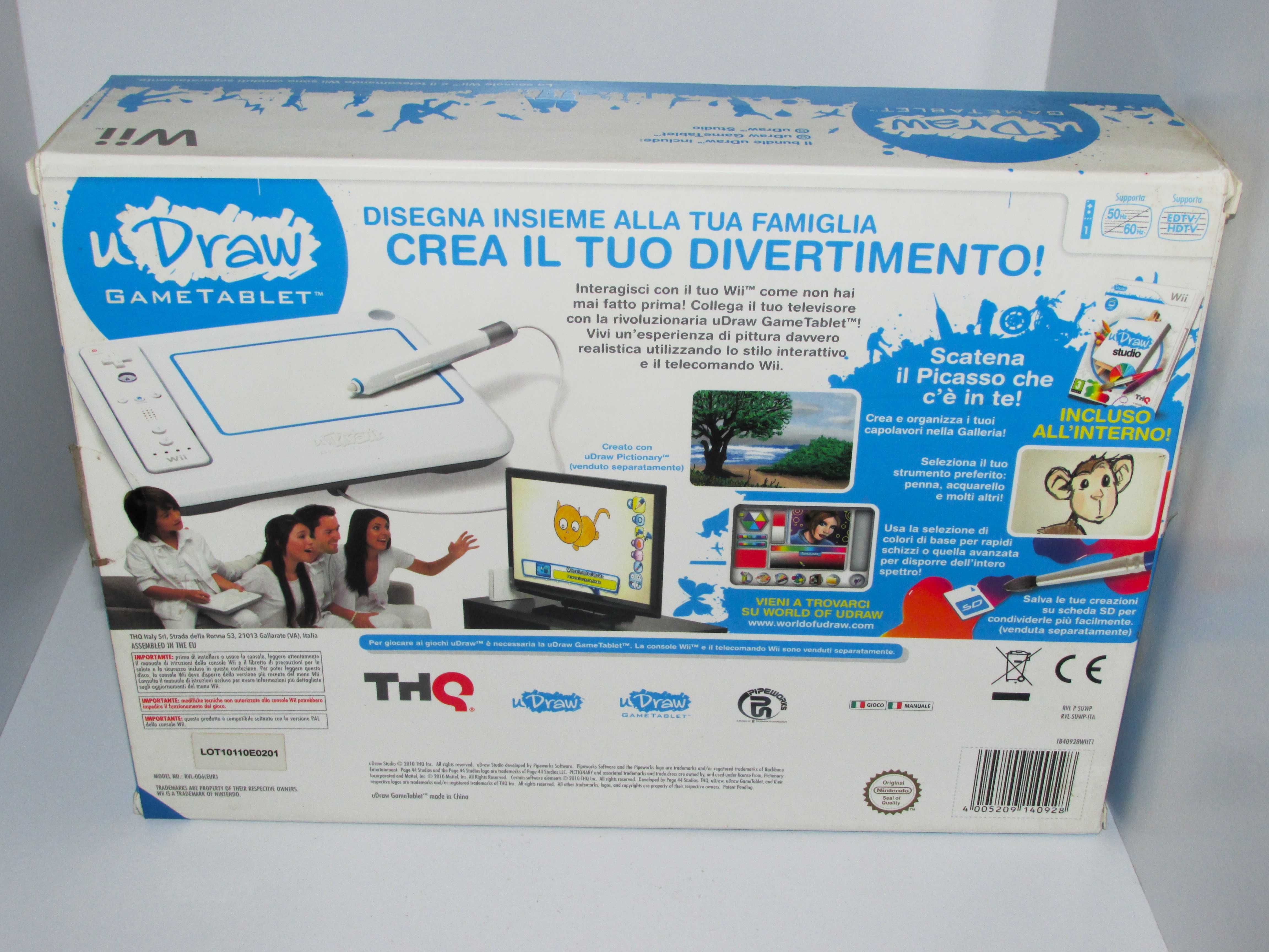 Wii UDraw Gametablet + UDraw Studio + Pictionary