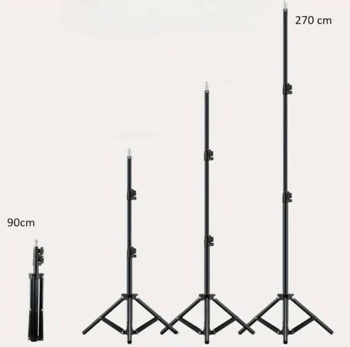 WYPRZEDAŻ Masywny i Stabilny Statyw Oświetleniowy 275cm 5kg Do Lamp