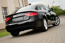 Audi A4 Czarny Sedan S line 2.0 TDI Manual Navi Kolor Skóra Alu18 Sline Chrom