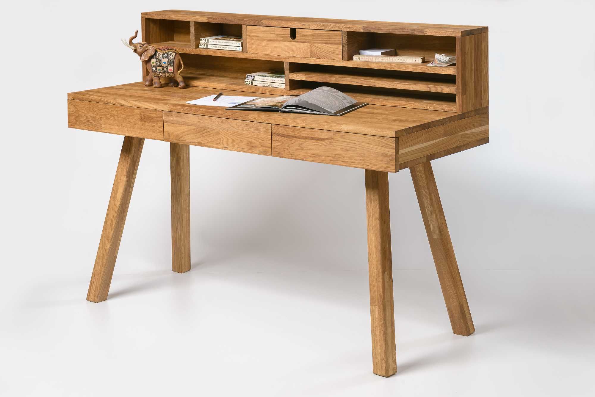 Biurko Modern II z drewna dębowego klejonego